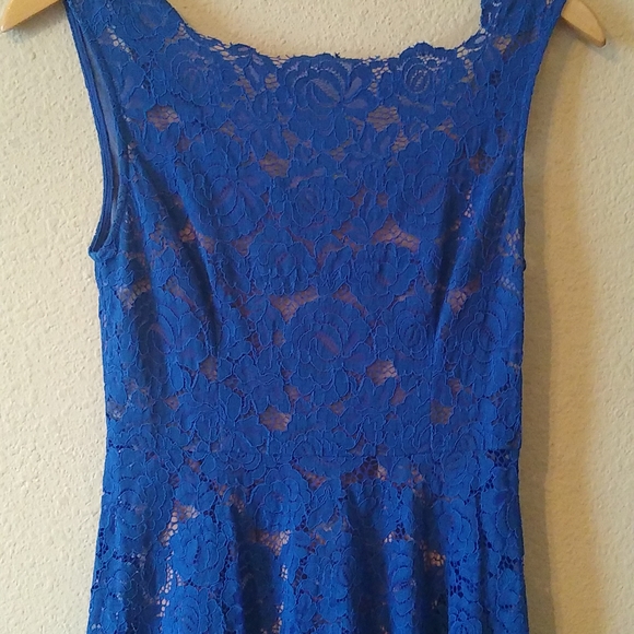Tracy Reese lace dress/Cerulean sky - Picture 3 of 7